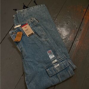 Levi's Light Blue '94 Baggy Cargo Jeans